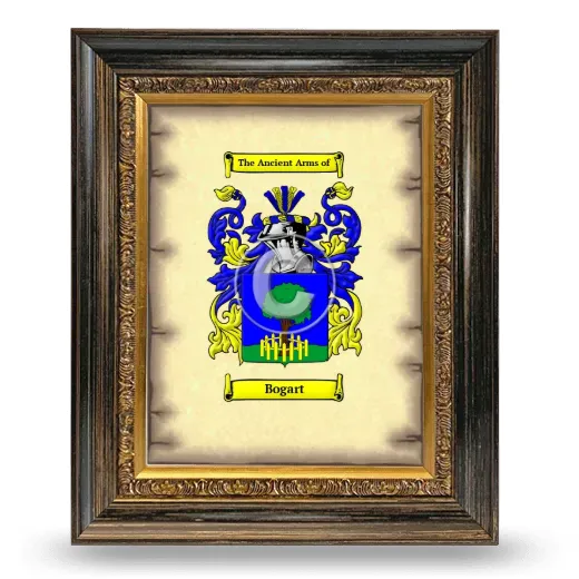 Bogart Coat of Arms Framed - Heirloom