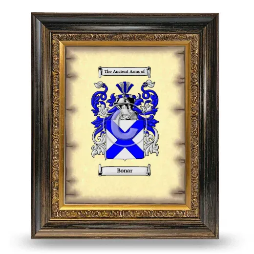 Bonar Coat of Arms Framed - Heirloom