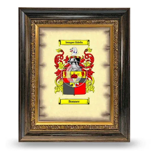 Bonner Coat of Arms Framed - Heirloom