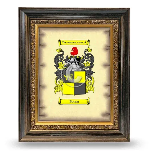 Botan Coat of Arms Framed - Heirloom