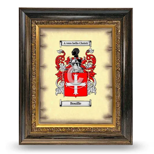 Bouille Coat of Arms Framed - Heirloom