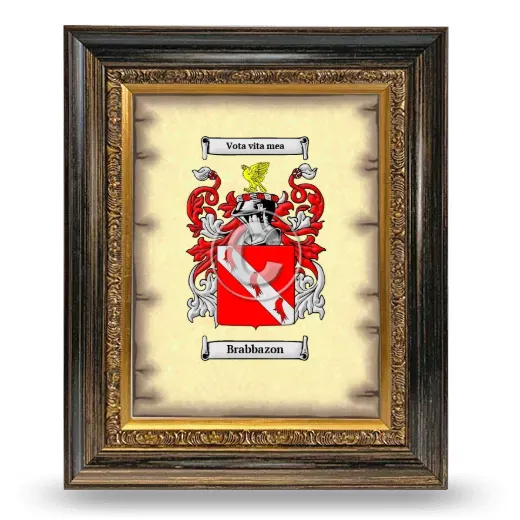 Brabbazon Coat of Arms Framed - Heirloom
