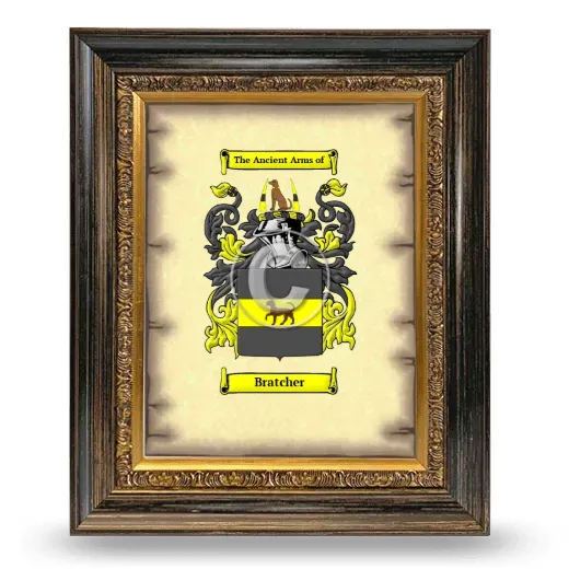 Bratcher Coat of Arms Framed - Heirloom