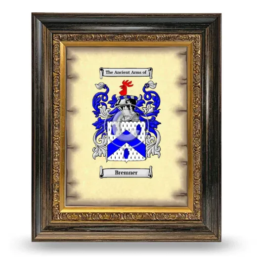 Bremner Coat of Arms Framed - Heirloom