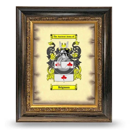 Brigman Coat of Arms Framed - Heirloom