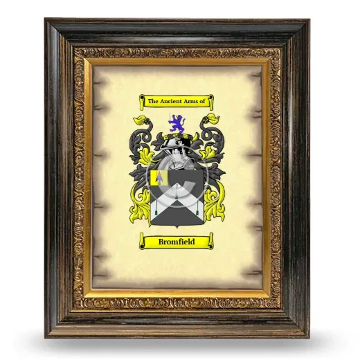 Bromfield Coat of Arms Framed - Heirloom