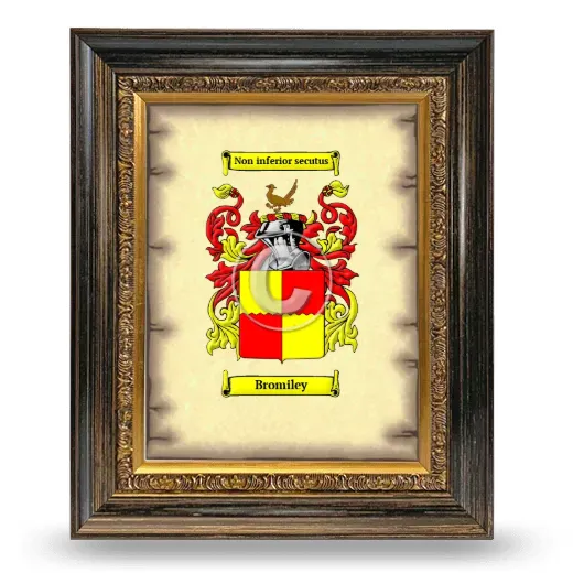 Bromiley Coat of Arms Framed - Heirloom