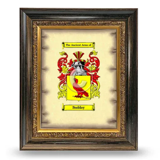 Budday Coat of Arms Framed - Heirloom
