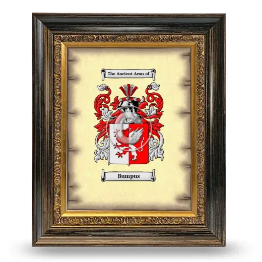 Bumpus Coat of Arms Framed - Heirloom
