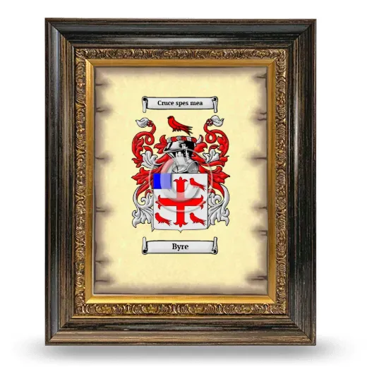 Byre Coat of Arms Framed - Heirloom