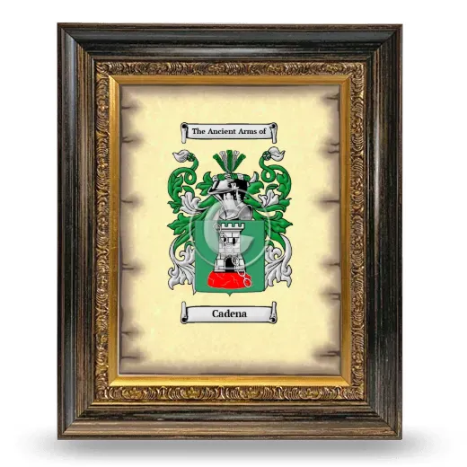 Cadena Coat of Arms Framed - Heirloom