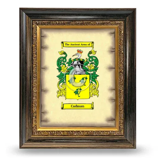 Cadman Coat of Arms Framed - Heirloom