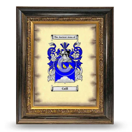 Caill Coat of Arms Framed - Heirloom