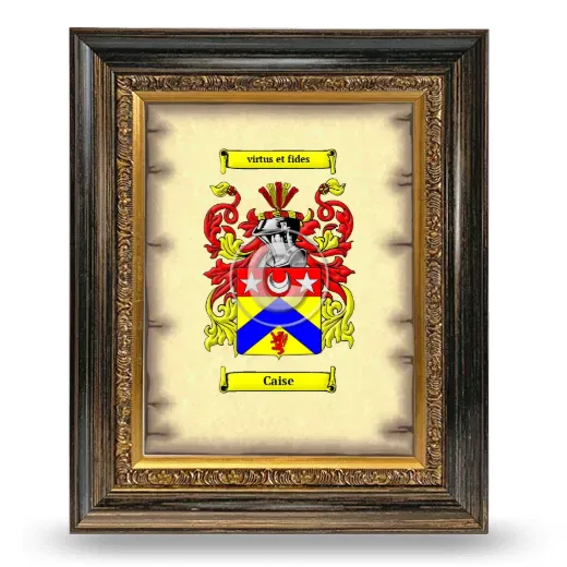 Caise Coat of Arms Framed - Heirloom
