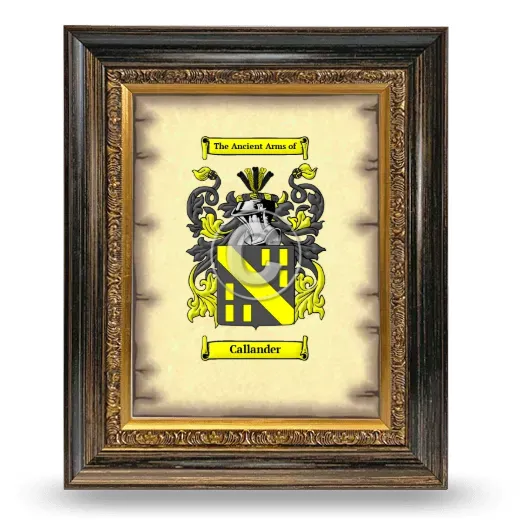 Callander Coat of Arms Framed - Heirloom