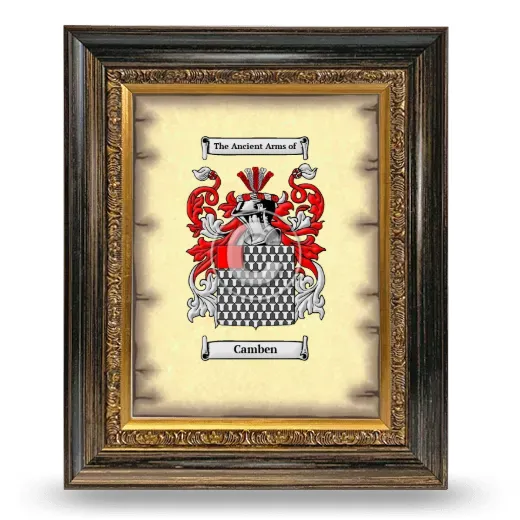 Camben Coat of Arms Framed - Heirloom