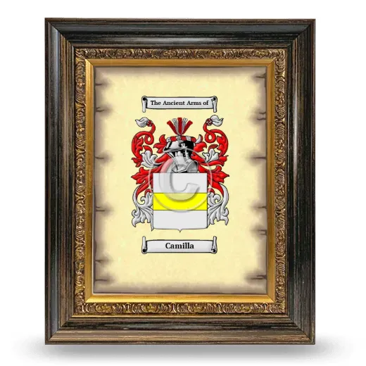 Camilla Coat of Arms Framed - Heirloom