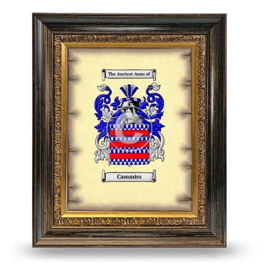 Cammiss Coat of Arms Framed - Heirloom
