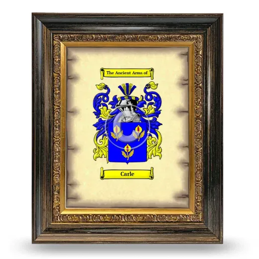 Carle Coat of Arms Framed - Heirloom