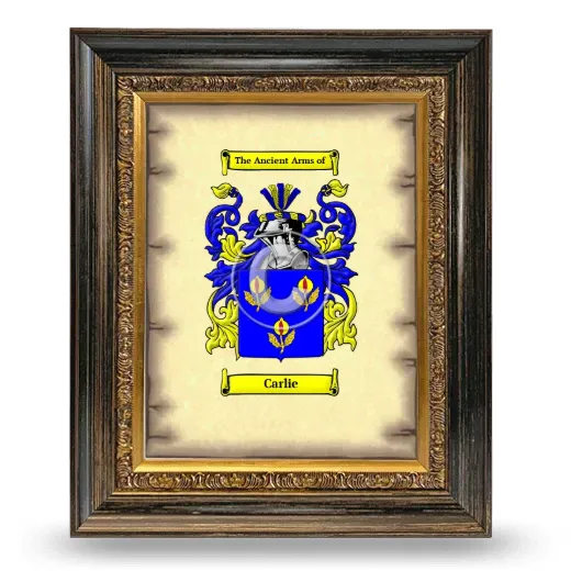 Carlie Coat of Arms Framed - Heirloom