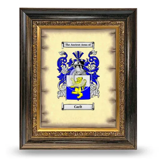 Carlt Coat of Arms Framed - Heirloom