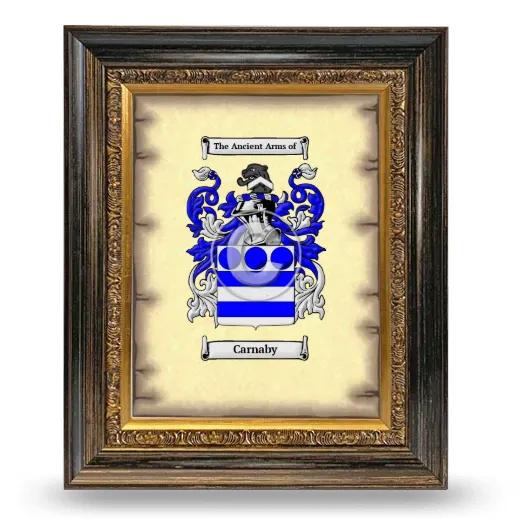 Carnaby Coat of Arms Framed - Heirloom