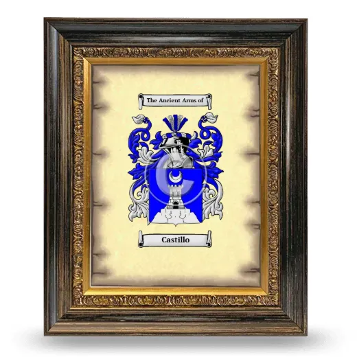 Castillo Coat of Arms Framed - Heirloom