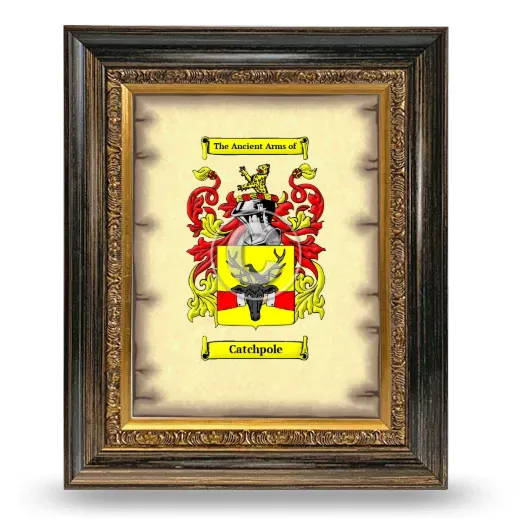 Catchpole Coat of Arms Framed - Heirloom