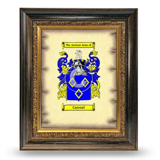 Cateral Coat of Arms Framed - Heirloom