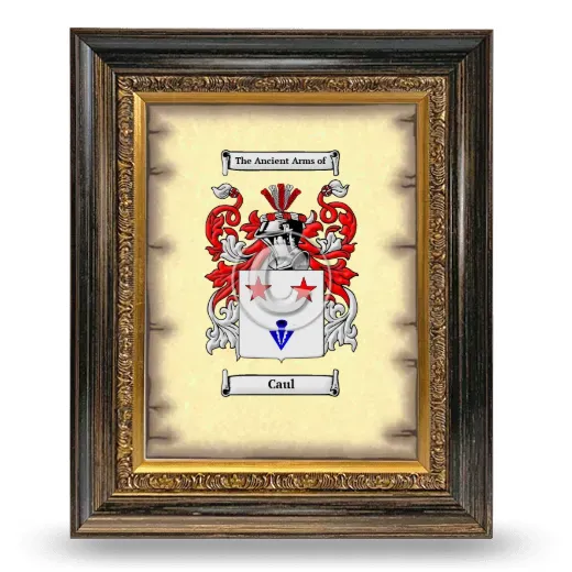 Caul Coat of Arms Framed - Heirloom