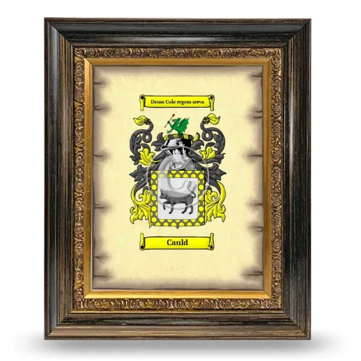 Cauld Coat of Arms Framed - Heirloom
