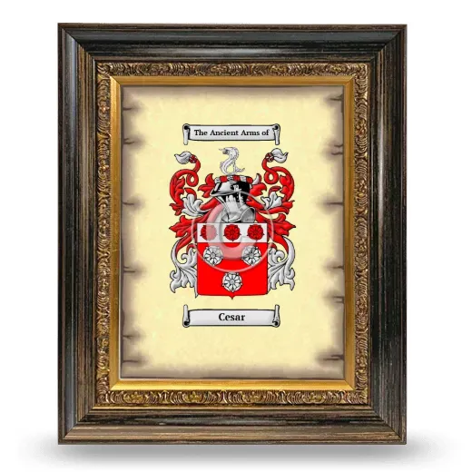 Cesar Coat of Arms Framed - Heirloom