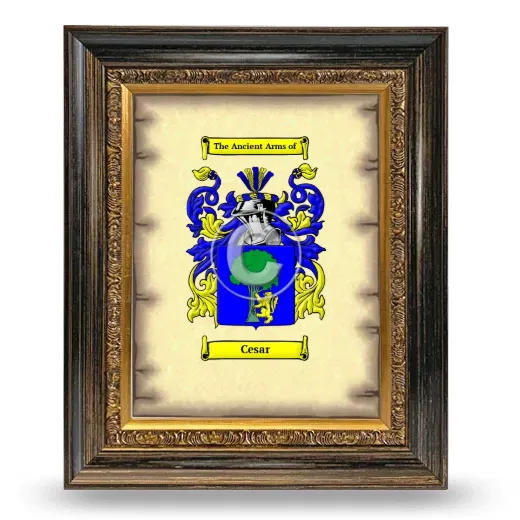Cesar Coat of Arms Framed - Heirloom