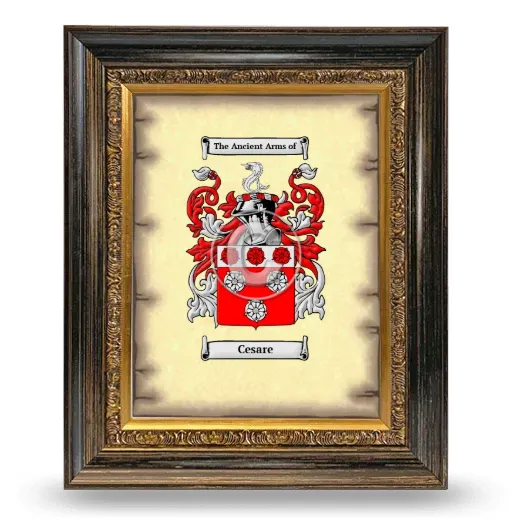 Cesare Coat of Arms Framed - Heirloom