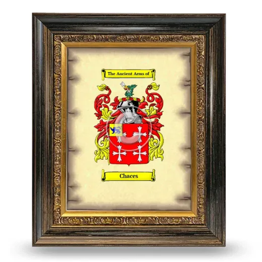 Chaces Coat of Arms Framed - Heirloom