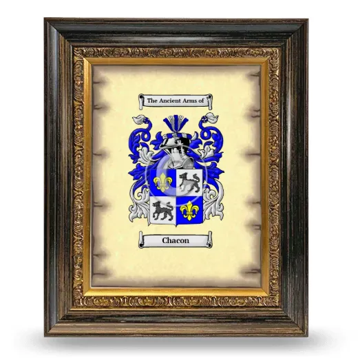 Chacon Coat of Arms Framed - Heirloom