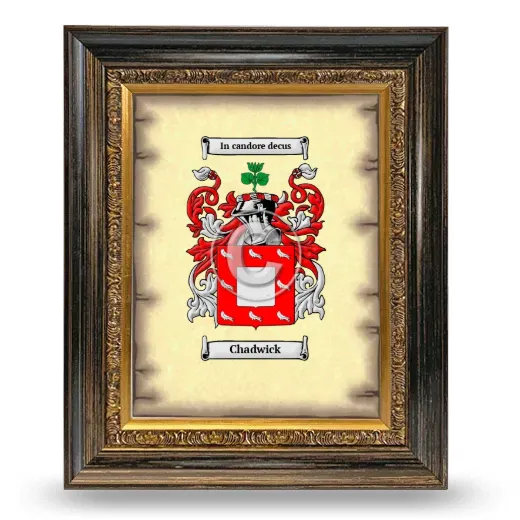Chadwick Coat of Arms Framed - Heirloom