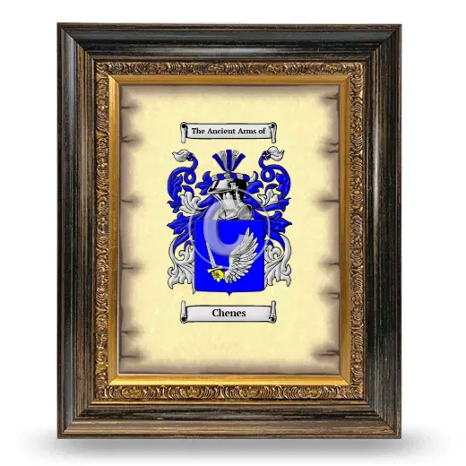 Chenes Coat of Arms Framed - Heirloom