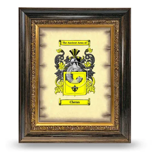 Chenn Coat of Arms Framed - Heirloom