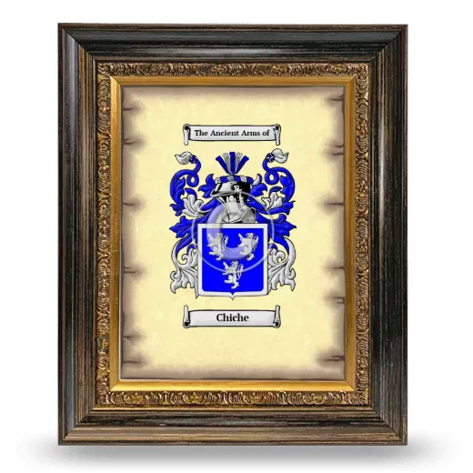 Chiche Coat of Arms Framed - Heirloom