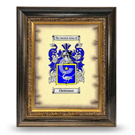 Christman Coat of Arms Framed - Heirloom