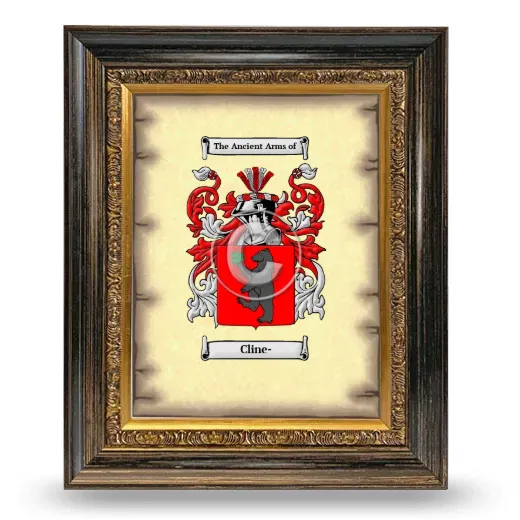 Cline- Coat of Arms Framed - Heirloom