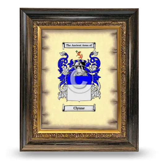Clynne Coat of Arms Framed - Heirloom