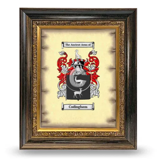 Codingham Coat of Arms Framed - Heirloom