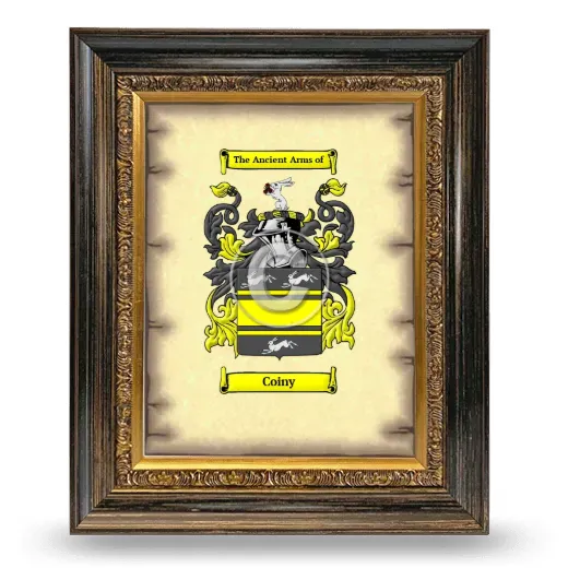 Coiny Coat of Arms Framed - Heirloom