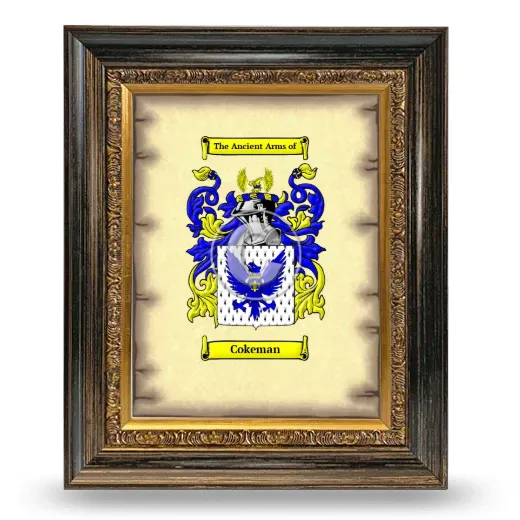 Cokeman Coat of Arms Framed - Heirloom