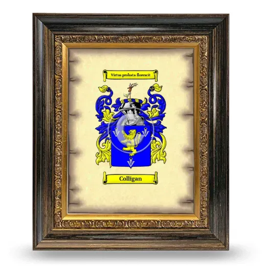 Colligan Coat of Arms Framed - Heirloom