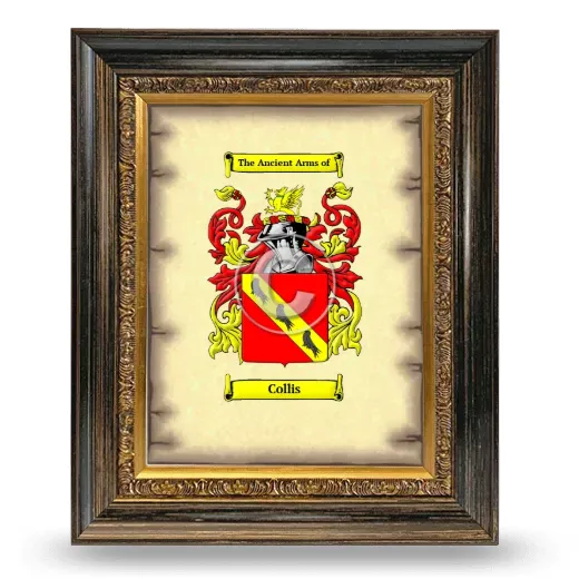 Collis Coat of Arms Framed - Heirloom