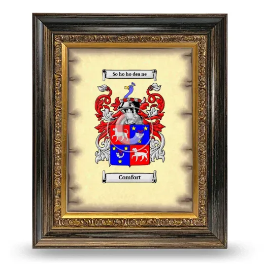Comfort Coat of Arms Framed - Heirloom
