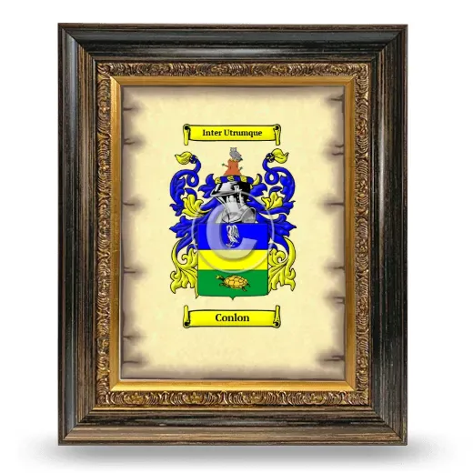 Conlon Coat of Arms Framed - Heirloom